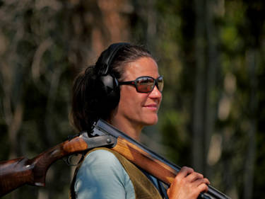 Schweizerin Simone mit der Blaser F16