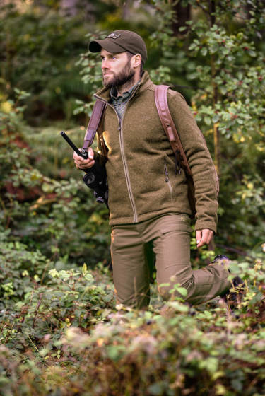 Fleece-Jacke Bertram hat eine verstärkte Ellbogen-und Schulter-Partie