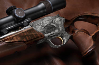 Des visions de chasse se sont réalisés : la carabine de rêve R8 calibre .300 Blaser Magnum, assortie d’un canon interchangeable en calibre .375 Blaser Magnum
